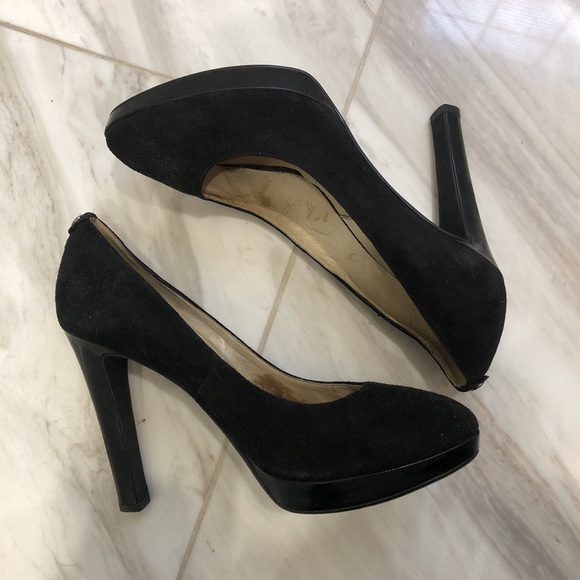 Michael Kors Black Suede Pumps - Picture 2 of 2